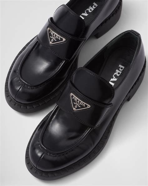 prada mocasins|platform loafers Prada.